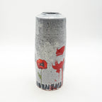 Vase - Grey Poppies