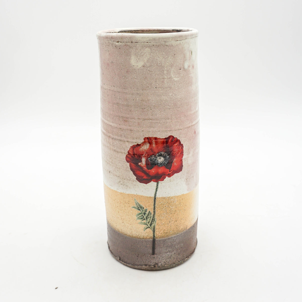 Vase - Brown Poppies