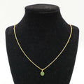 Circle Necklace - Green