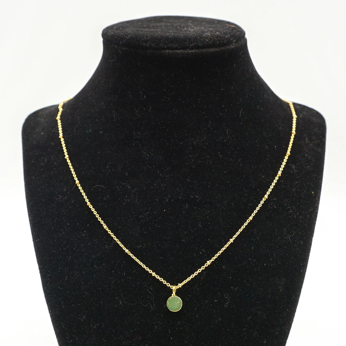 Circle Necklace - Green