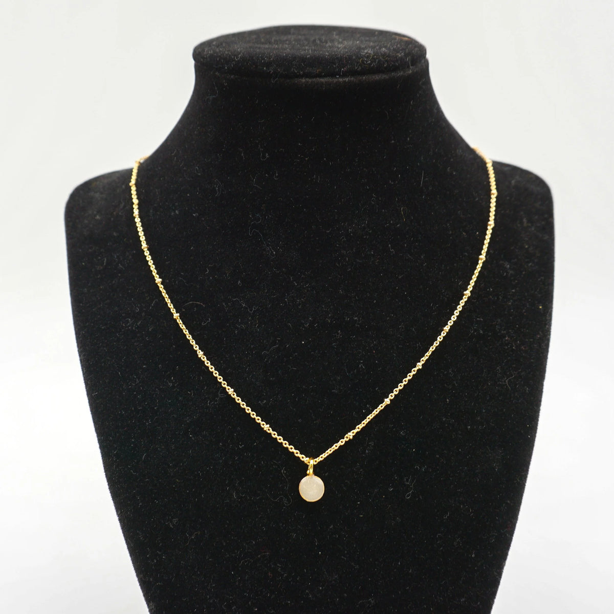 Circle Necklace - White