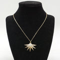 Sun Raze Pendant Necklace - White