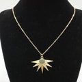 Sun Raze Pendant Necklace - Green