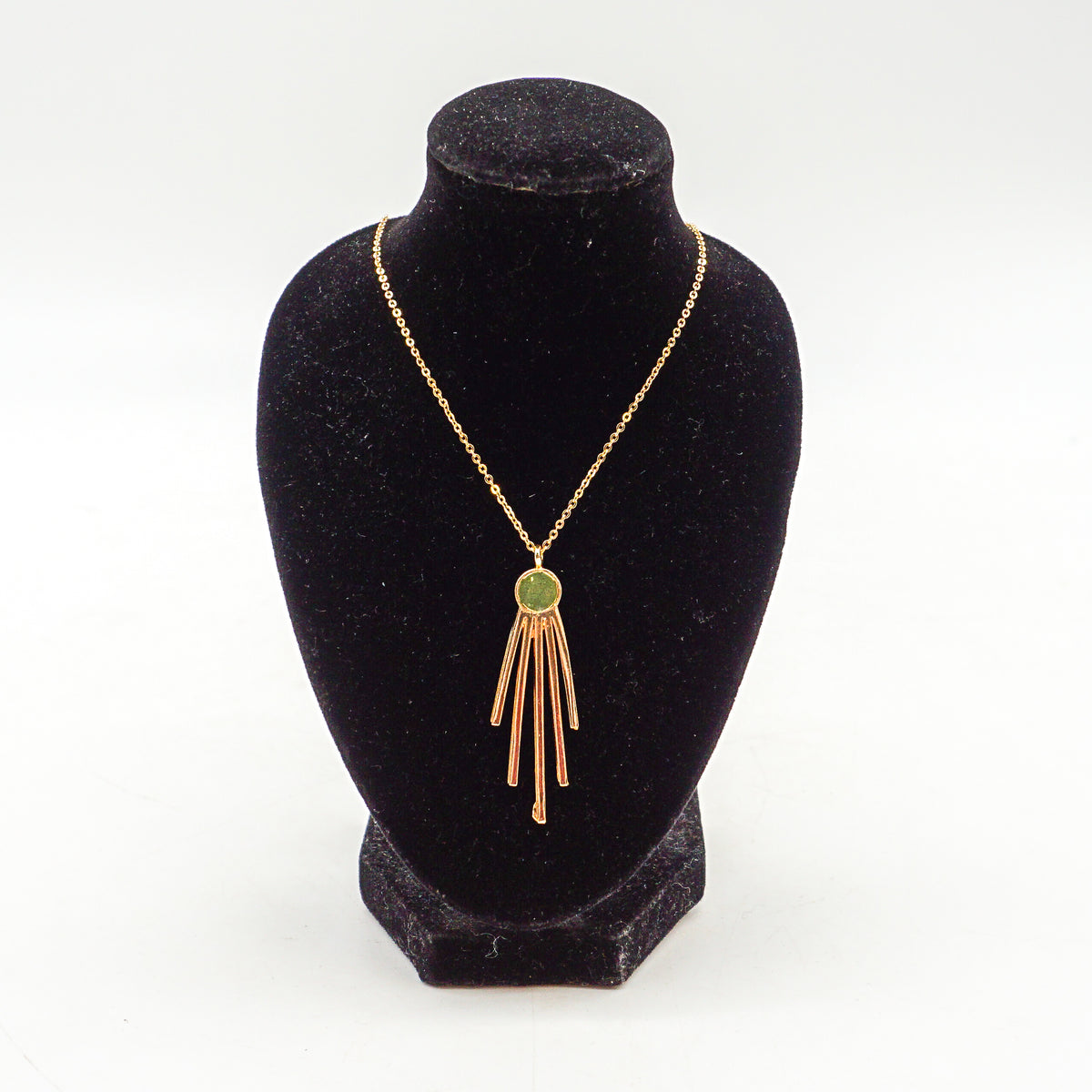 Fridged Necklace - Green