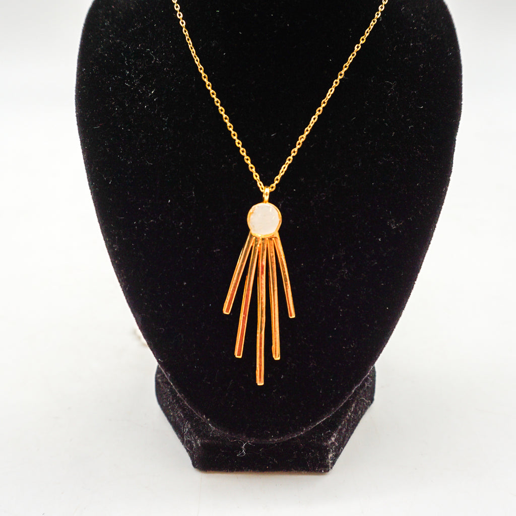 Fridged Necklace - Natural