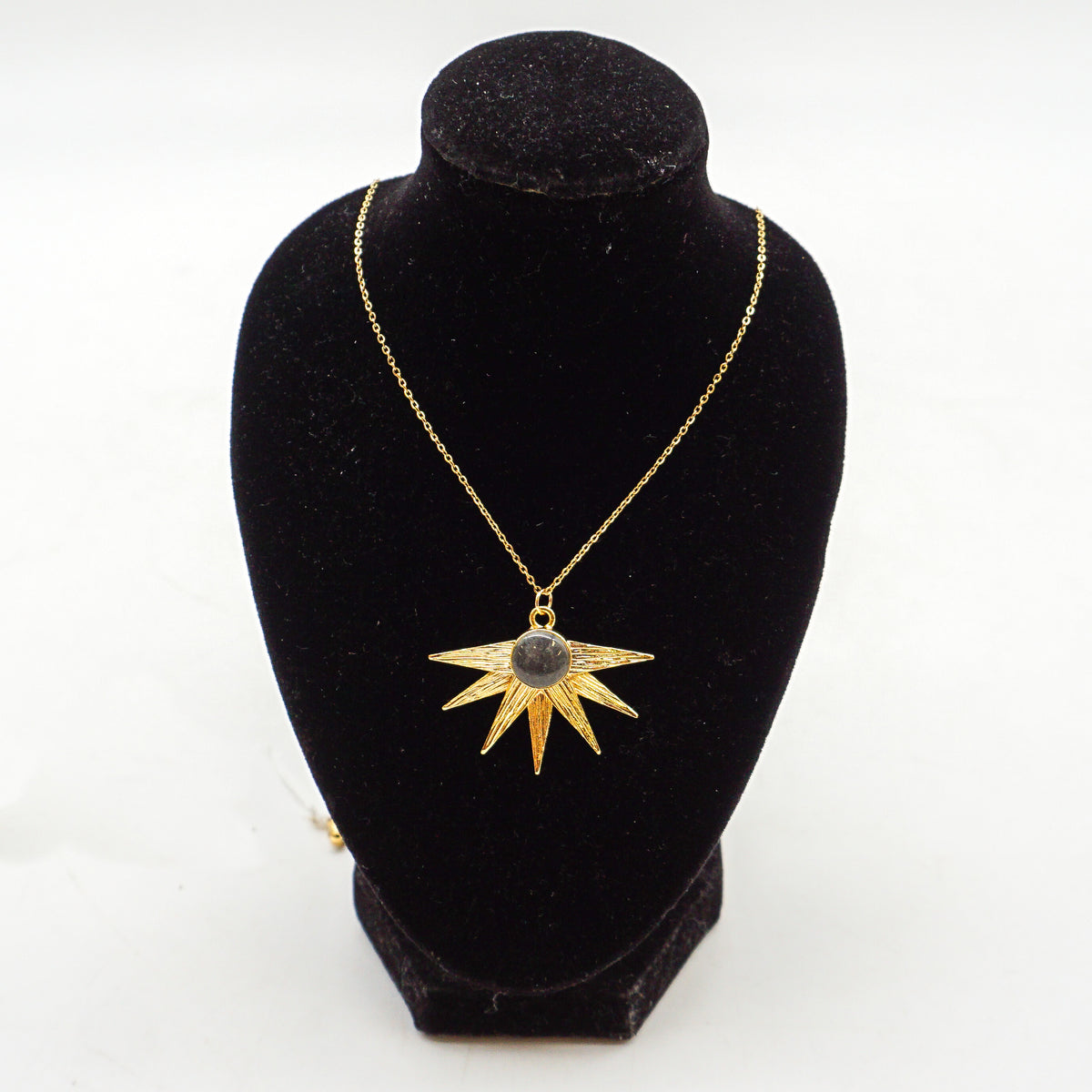 Sun Raze Necklace - Grey