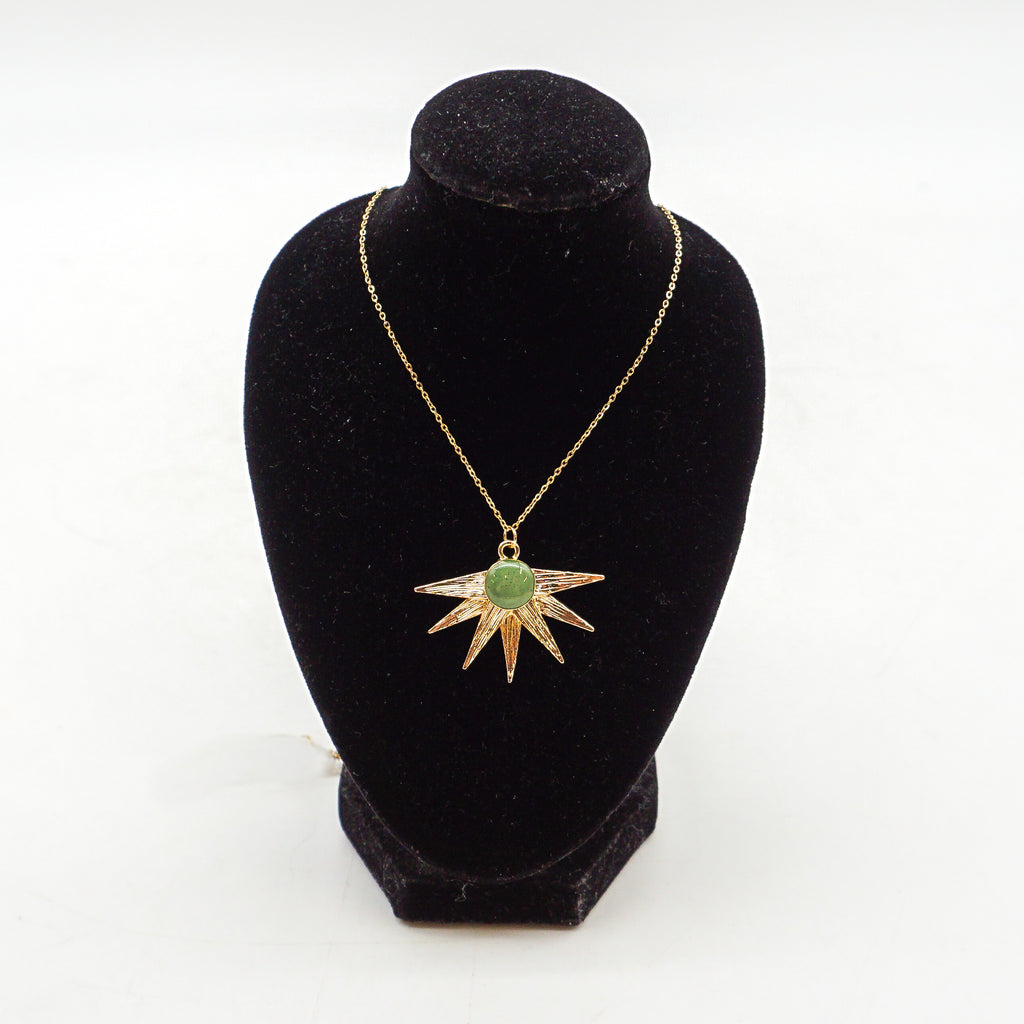 Sun Raze Necklace - Green