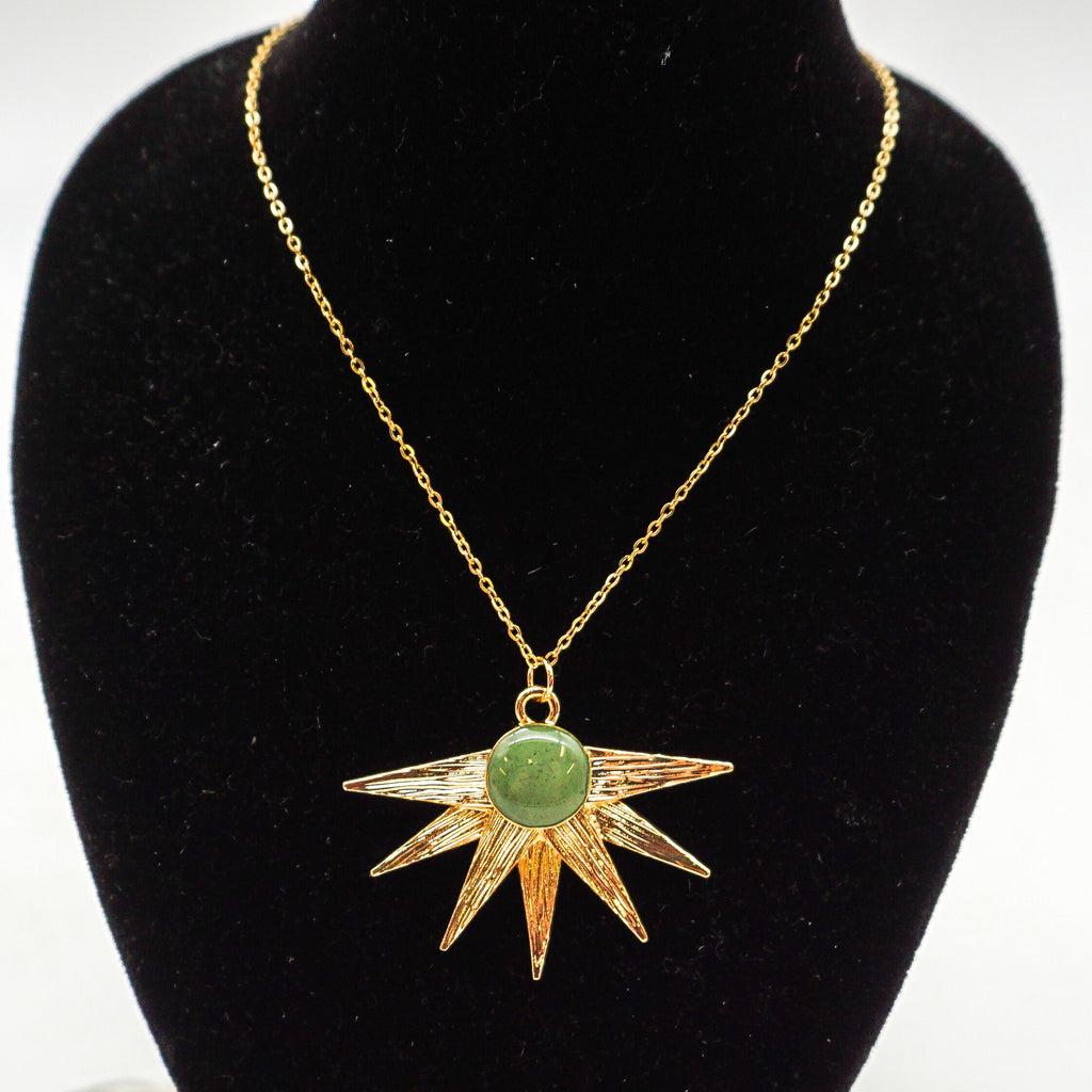 Sun Raze Necklace - Green