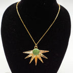 Sun Raze Necklace - Green