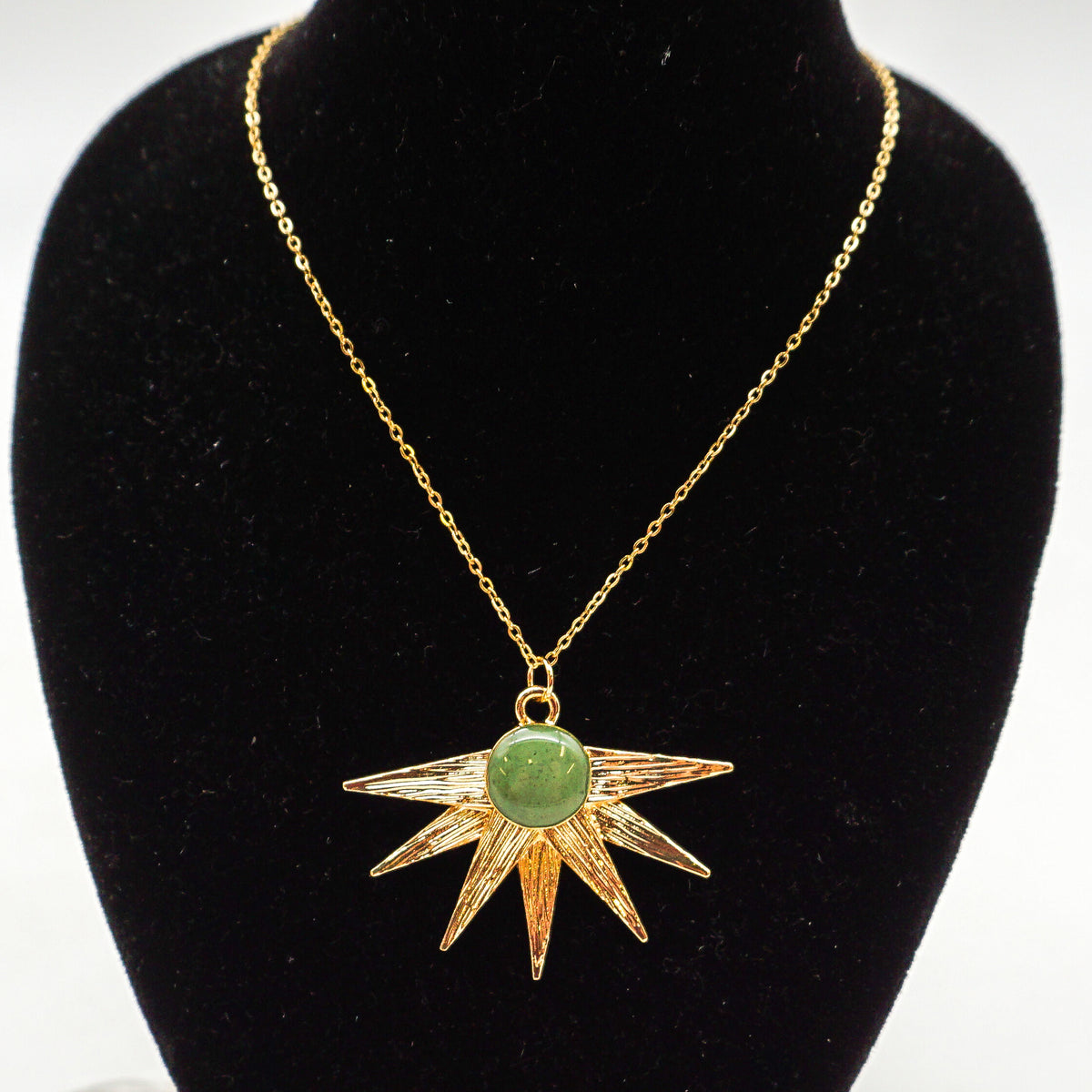 Sun Raze Necklace - Green