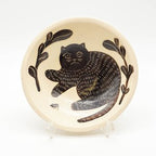 Sgraffito Cat Bowl