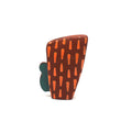 Orange Patterned Vase