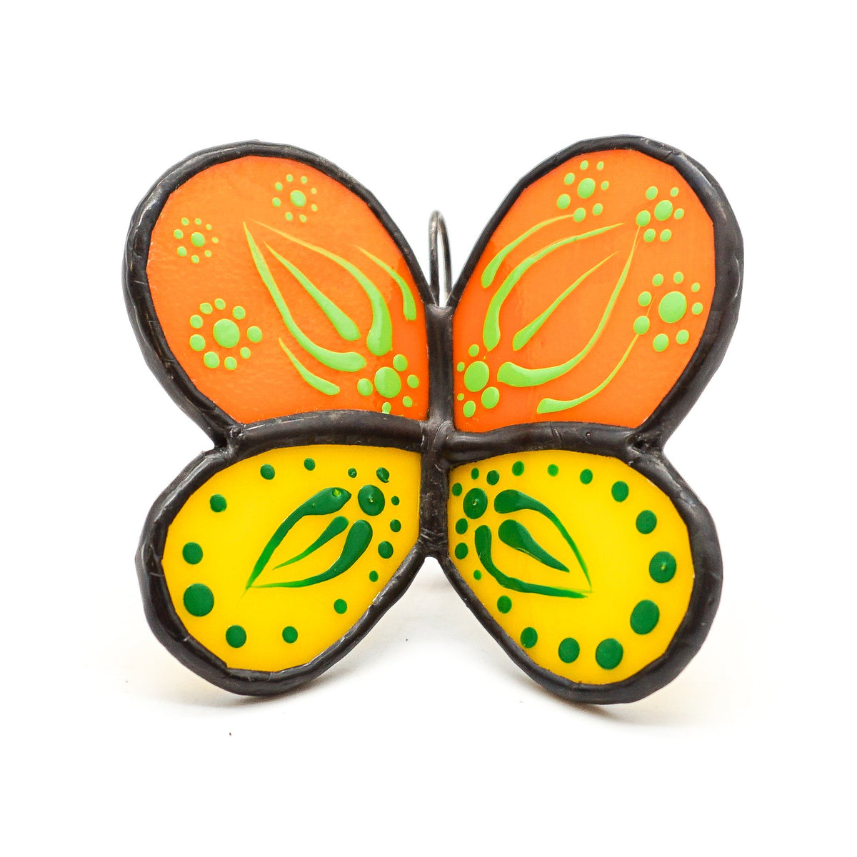 Butterfly Planter Hangers - Orange & Yellow