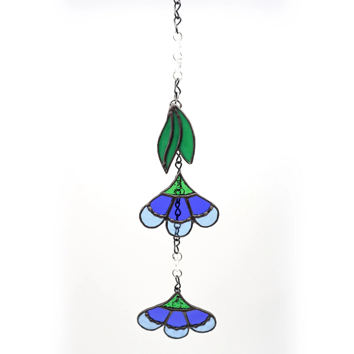 Double Bloom Flower Mobile - Blues