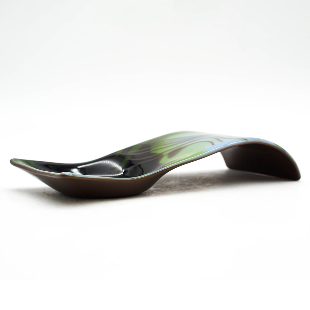 Large Spoon Rest - Dubai Chocolate Swirls