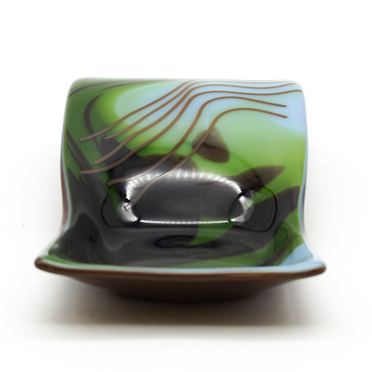 Large Spoon Rest - Dubai Chocolate Swirls