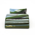 Large Spoon Rest - Dubai Chocolate Swirls