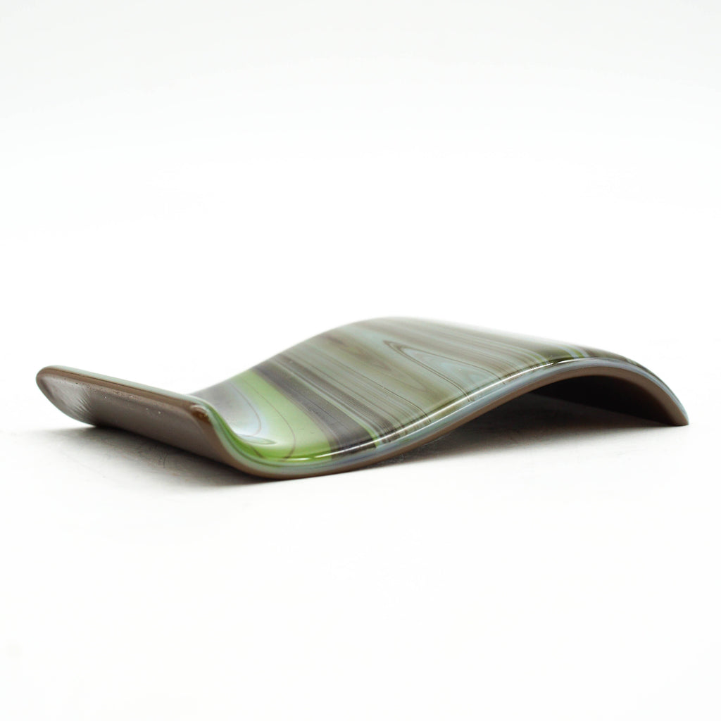 Small Spoon Rest - Dubai Chocolate Swirls