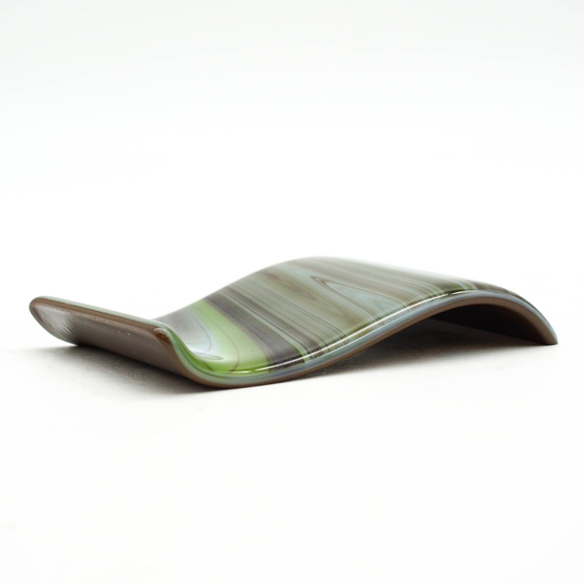 Small Spoon Rest - Dubai Chocolate Swirls