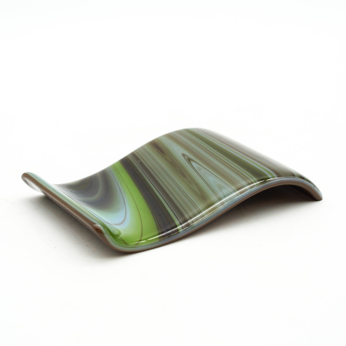 Small Spoon Rest - Dubai Chocolate Swirls