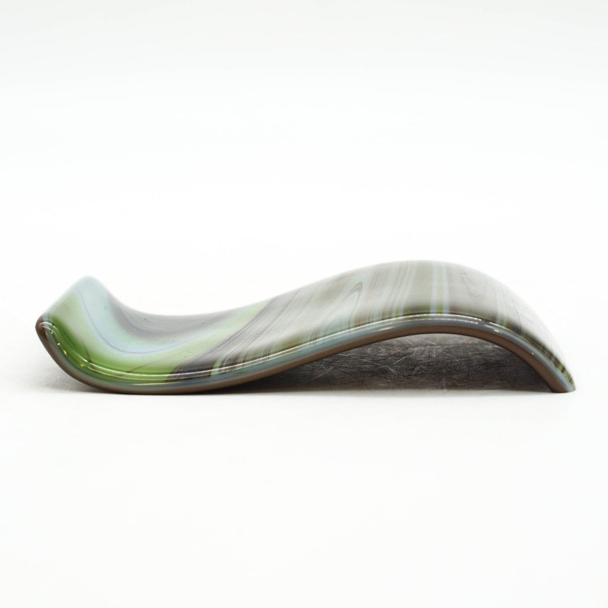 Small Spoon Rest - Dubai Chocolate Swirls