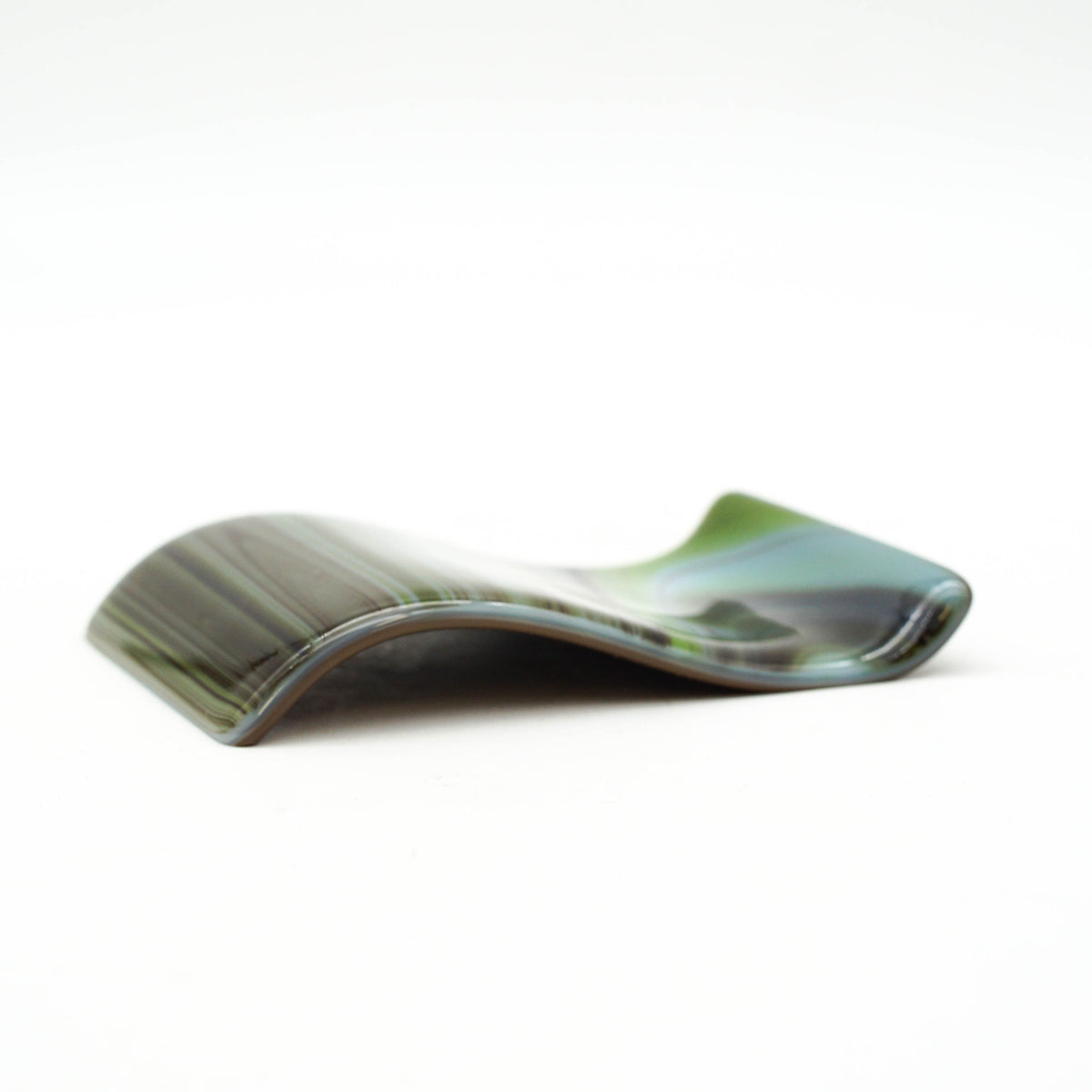 Small Spoon Rest - Dubai Chocolate Swirls