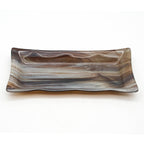 Large Platter - Brown, Grey, White Swirls