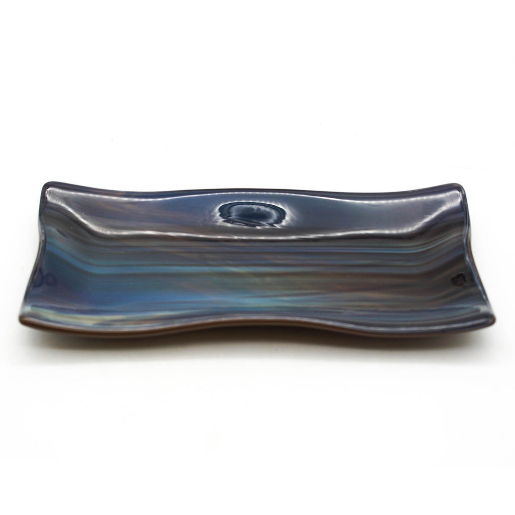 Small Platter - Brown, Grey, White Swirls