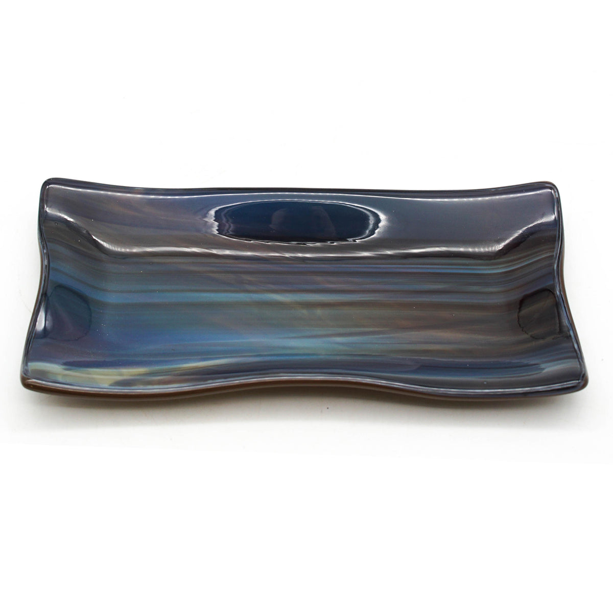 Small Platter - Brown, Grey, White Swirls