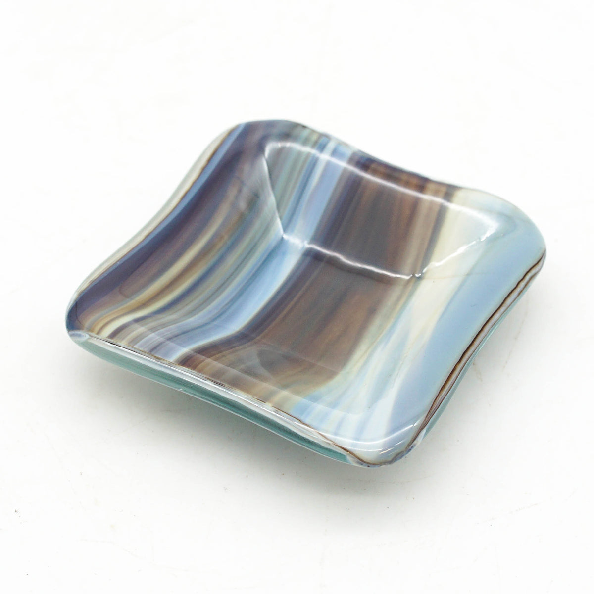 Small Dish - Brown, Grey, White Swirls