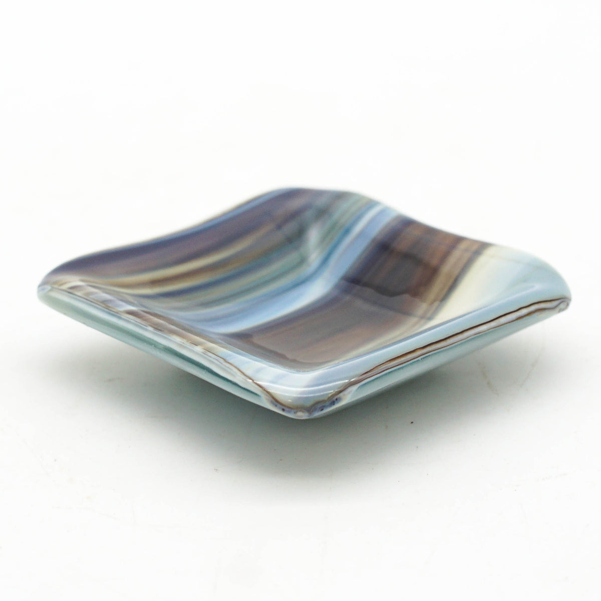 Small Dish - Brown, Grey, White Swirls
