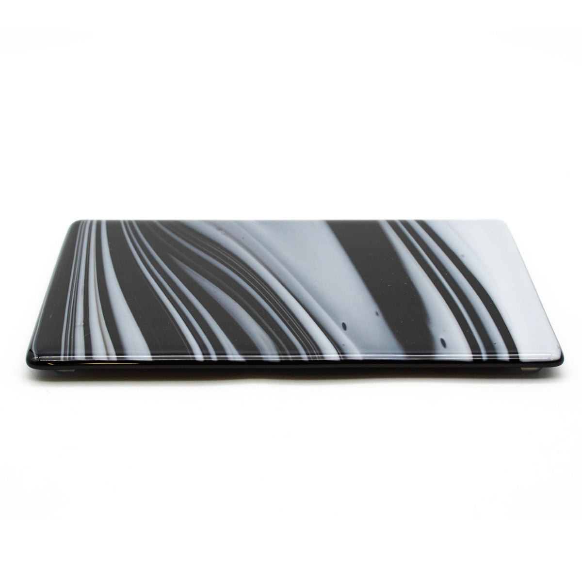 Small Charcuterie Board - Black and White Swirls