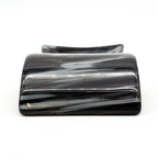 Large Spoon Rest - Black and White Swirls