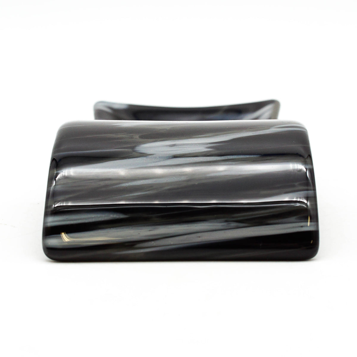 Large Spoon Rest - Black and White Swirls
