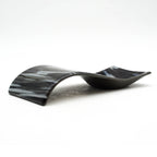 Large Spoon Rest - Black and White Swirls