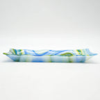 Large Platter - Clover, Blue and White Swirl