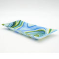 Large Platter - Clover, Blue and White Swirl