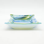 Large Platter - Clover, Blue and White Swirl