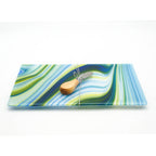 Large Charcuterie Board - Clover, Blue and White Swirl
