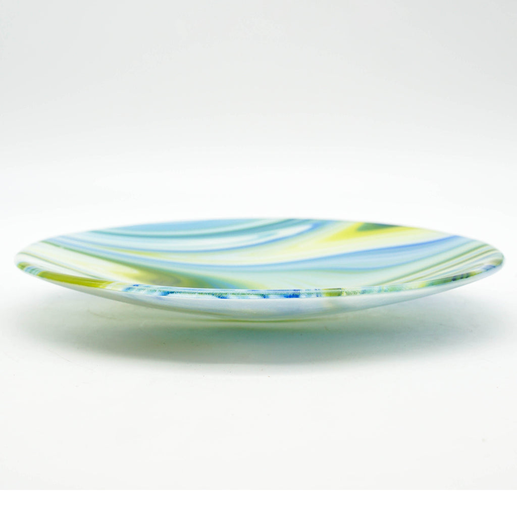 Bowl - Clover, Blue and White Swirl