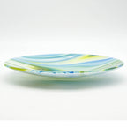 Bowl - Clover, Blue and White Swirl