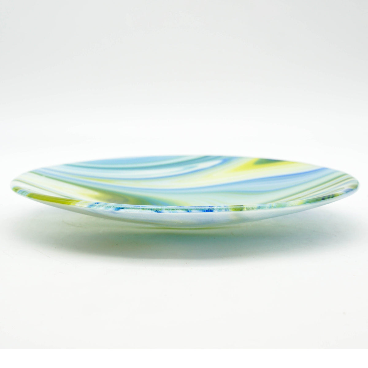 Bowl - Clover, Blue and White Swirl