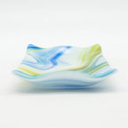 Small Platter - Clover, Blue and White Swirl