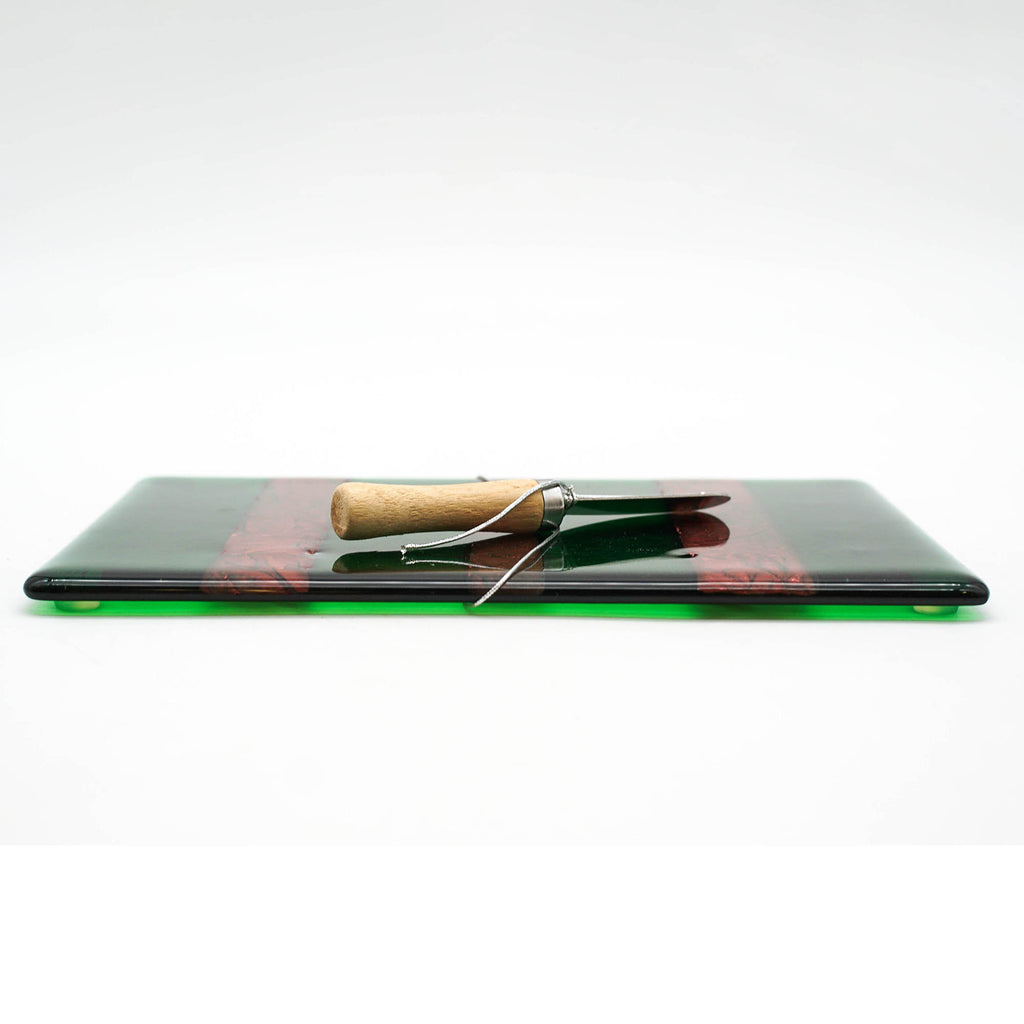 Small Charcuterie Board - Green and Royal Red