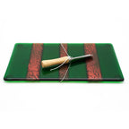 Small Charcuterie Board - Green and Royal Red