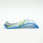 Small Spoon Rest - Clover, Blue and White Swirl