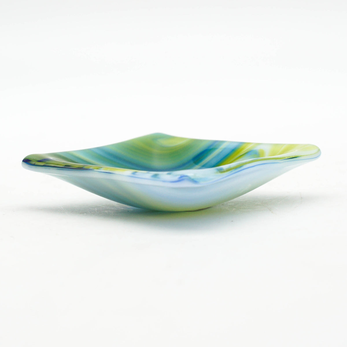 Small Dish - Clover, Blue and White Swirl