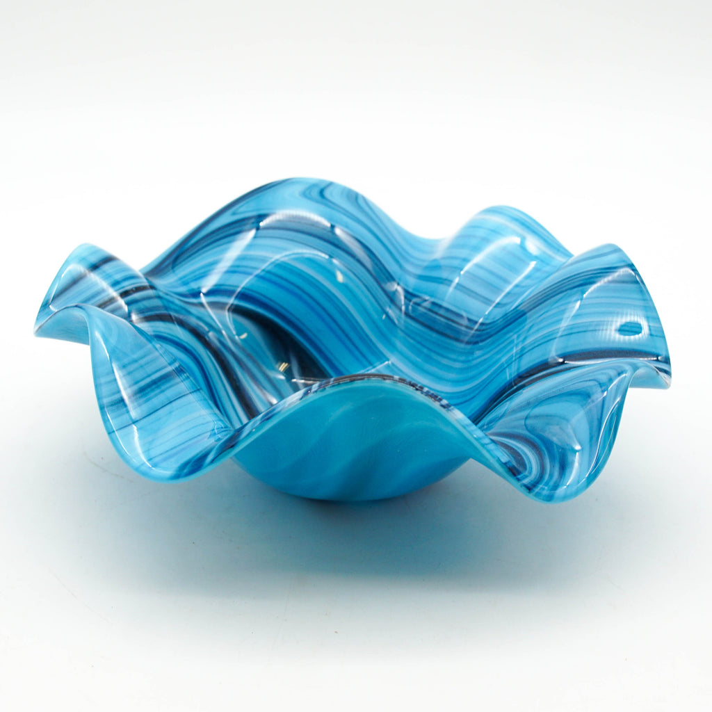 Wavy Bowl - Shimmering Blues