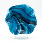 Wavy Bowl - Shimmering Blues