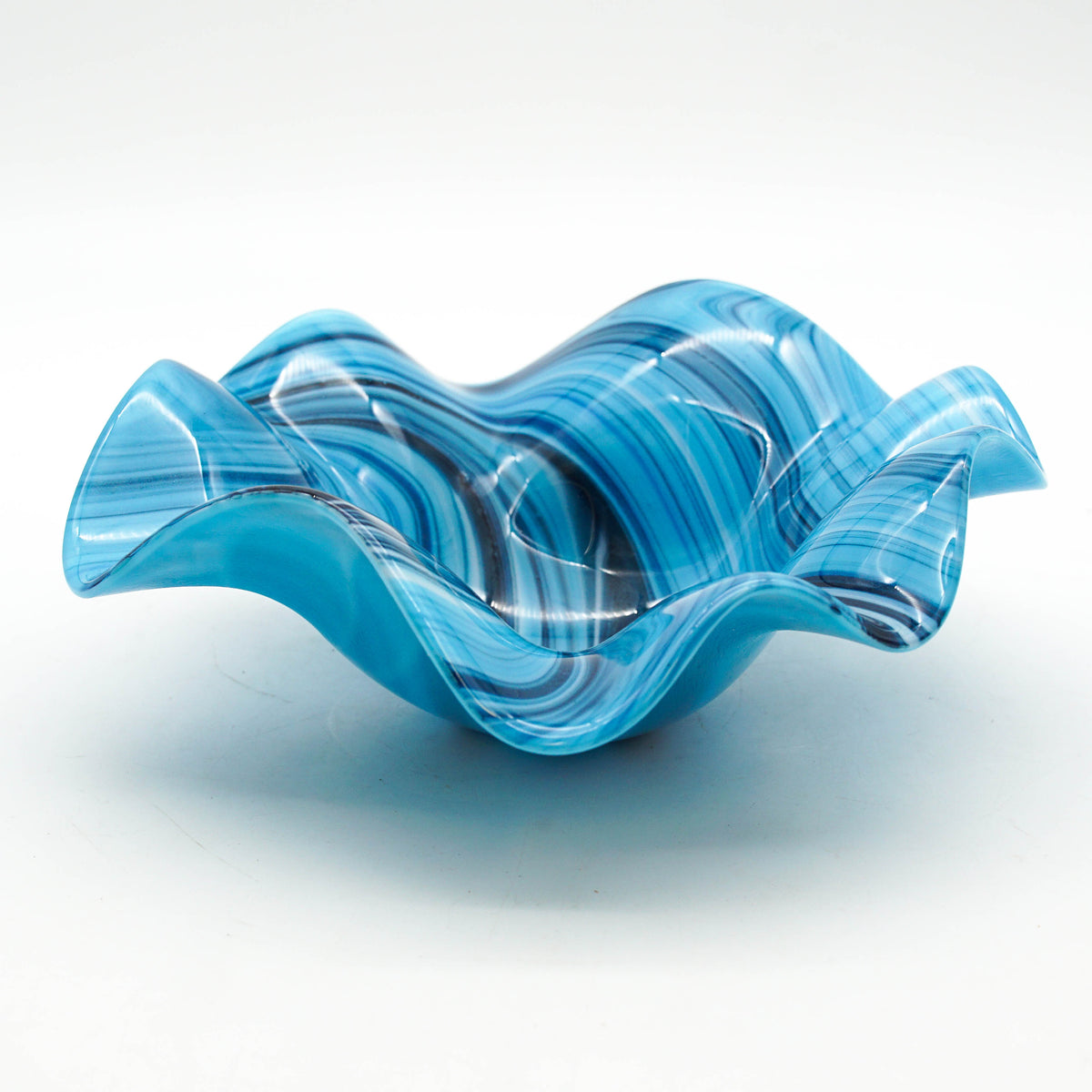 Wavy Bowl - Shimmering Blues